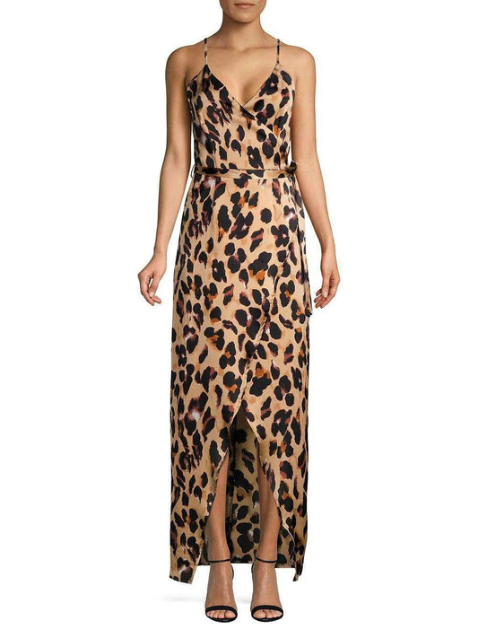LEOPARD PRINT MAXI DRESS SIZE UK 16 - NOTHING TO WEAR | NEW & PRE-LOVED FASHION | UAE